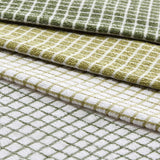 Argos Home green grid tea towels pack of 8 66x46cm (British brand)