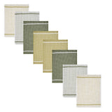 Argos Home green grid tea towels pack of 8 66x46cm (British brand)