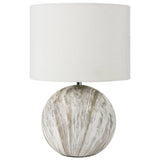 Pacific Viejo ceramic stone effect table lamp 37cm, UK version