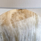 Pacific Viejo ceramic stone effect table lamp 37cm, UK version
