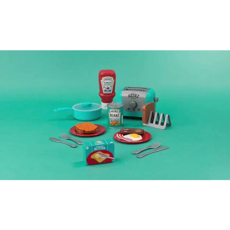 Heinz toy breakfast play set with ketchup and beanz, UK version