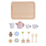 Chad Valley wooden tea set, imported from the UK