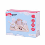 Chad Valley wooden tea set, imported from the UK