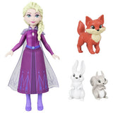 Disney Frozen playset with Elsa small doll and animal friends - British product