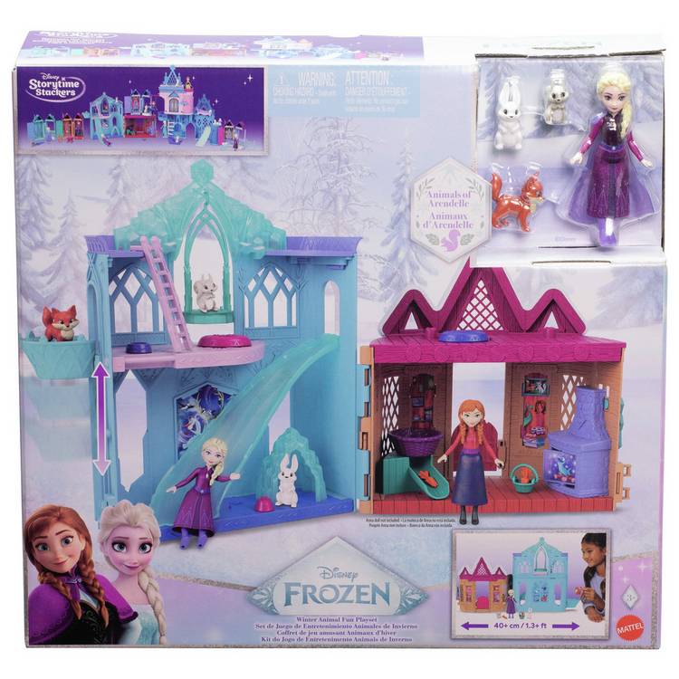 Disney Frozen playset with Elsa small doll and animal friends - British product