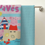 Peppa Pig children's beach towel pink and blue (British brand)