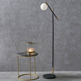 Argos Pacific Wanda Metal Orb Floor Lamp - Black & White- Buy online at McGrocer