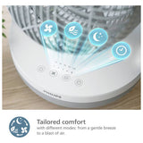 Philips 2000 Series white grey 8 inch desk fan (British brand)