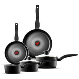 Argos Tower Smart Start Gourmet 5 Piece Aluminium Pan Set - Black- Buy online at McGrocer