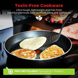 Tower SmartStart Gourmet 5 piece aluminium pan set black - British product