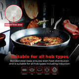 Tower SmartStart Gourmet 5 piece aluminium pan set black - British product