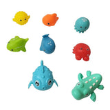 Chad Valley Bathtime 8 pack of soft sea creature bath toys, UK version