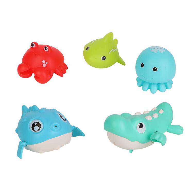 Chad Valley Bathtime 8 pack of soft sea creature bath toys, UK version