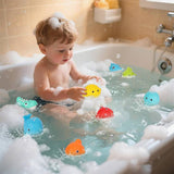 Chad Valley Bathtime 8 pack of soft sea creature bath toys, UK version