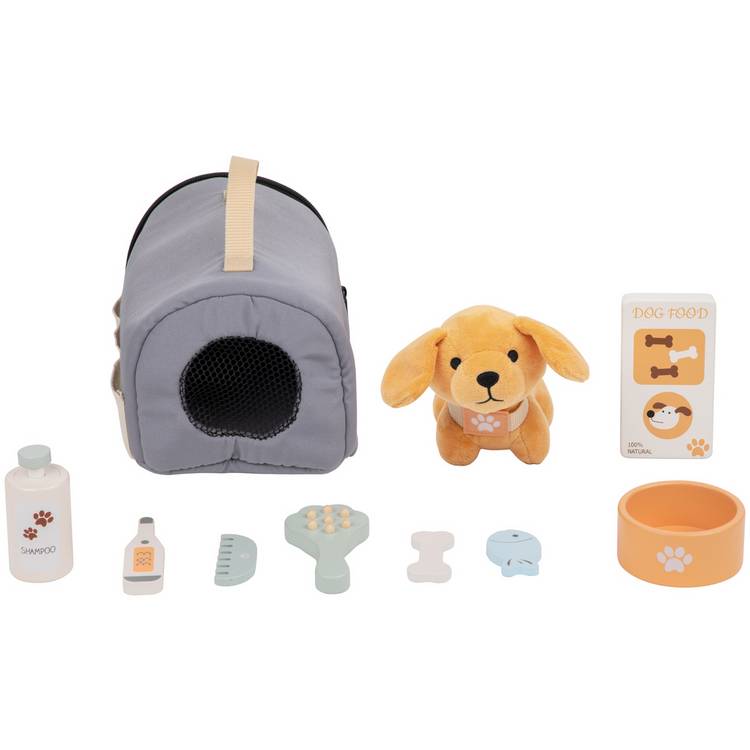 Chad Valley wooden pet care set for children - British product