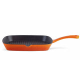 Habitat cast iron griddle pan 23cm orange, UK version