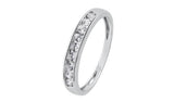Argos Revere 9ct White Gold Cubic Zirconia Eternity Ring - H- Buy online at McGrocer