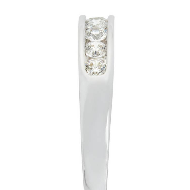 Revere white gold cubic zirconia eternity ring size H - British product