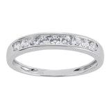 Revere white gold cubic zirconia eternity ring size H - British product