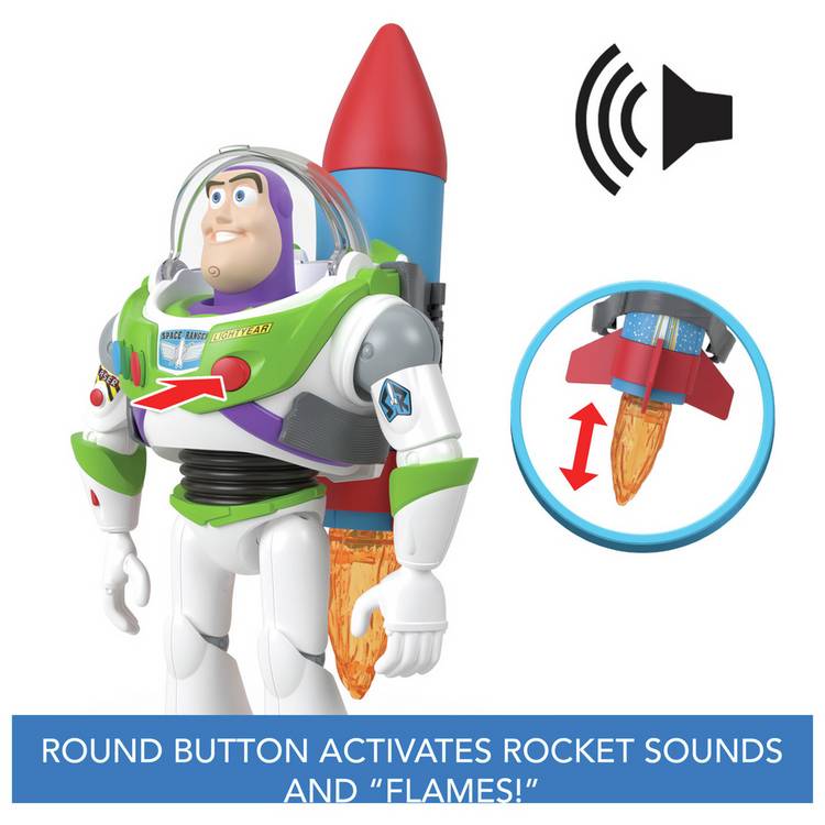 Disney Pixar Buzz Lightyear Rocket Rescue figure - British product