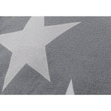 Argos Home fleece stars bedding set single grey and white (British brand)