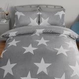 Argos Argos Home Fleece Stars Grey & White Bedding Set - Single- Buy online at McGrocer