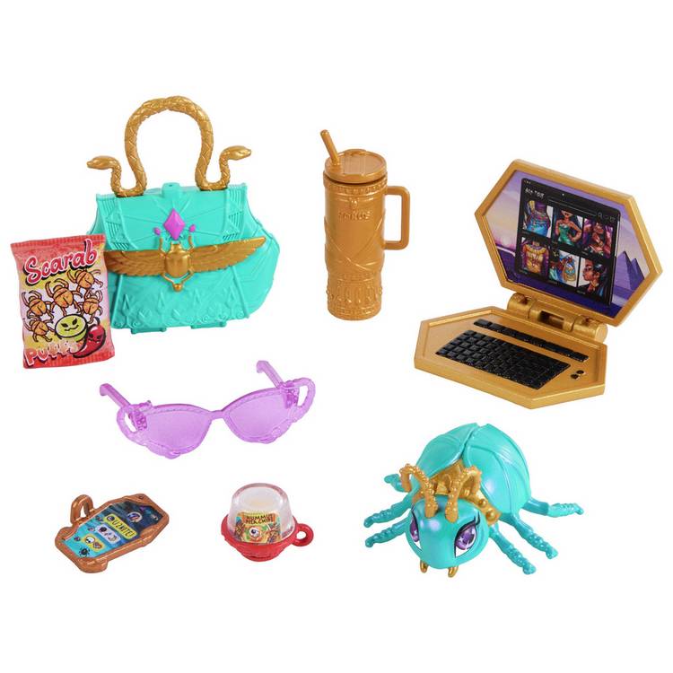 Monster High Nefera De Nile doll 32cm with pet scarab - British product