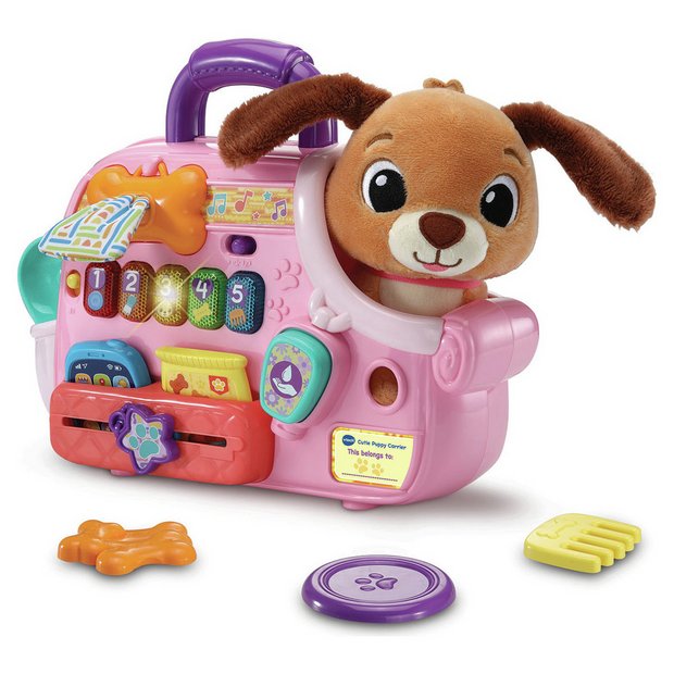 VTech Cutie Puppy Carrier interactive baby toy, UK version