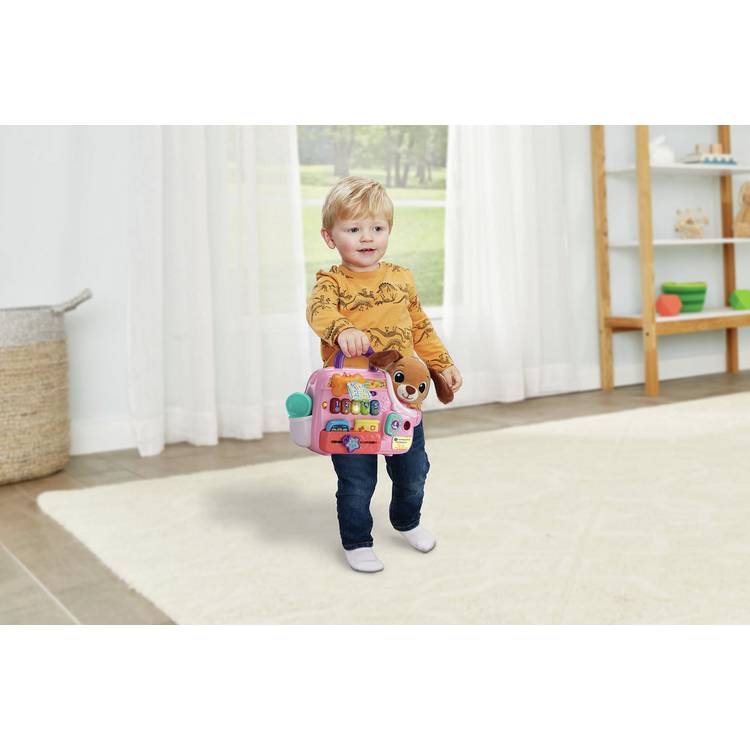 VTech Cutie Puppy Carrier interactive baby toy, UK version