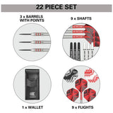 Target Nathan Aspinall 22g 80% tungsten darts set, imported from the UK
