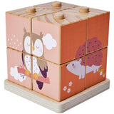 Chad Valley woodland animal wooden stacking blocks (British brand)