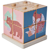 Chad Valley woodland animal wooden stacking blocks (British brand)