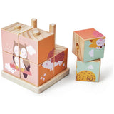 Chad Valley woodland animal wooden stacking blocks (British brand)