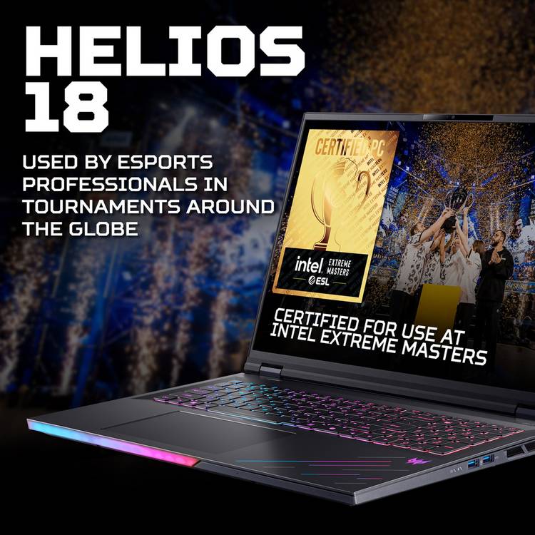 Acer Predator Helios 18 gaming laptop with RTX 5080 - British product