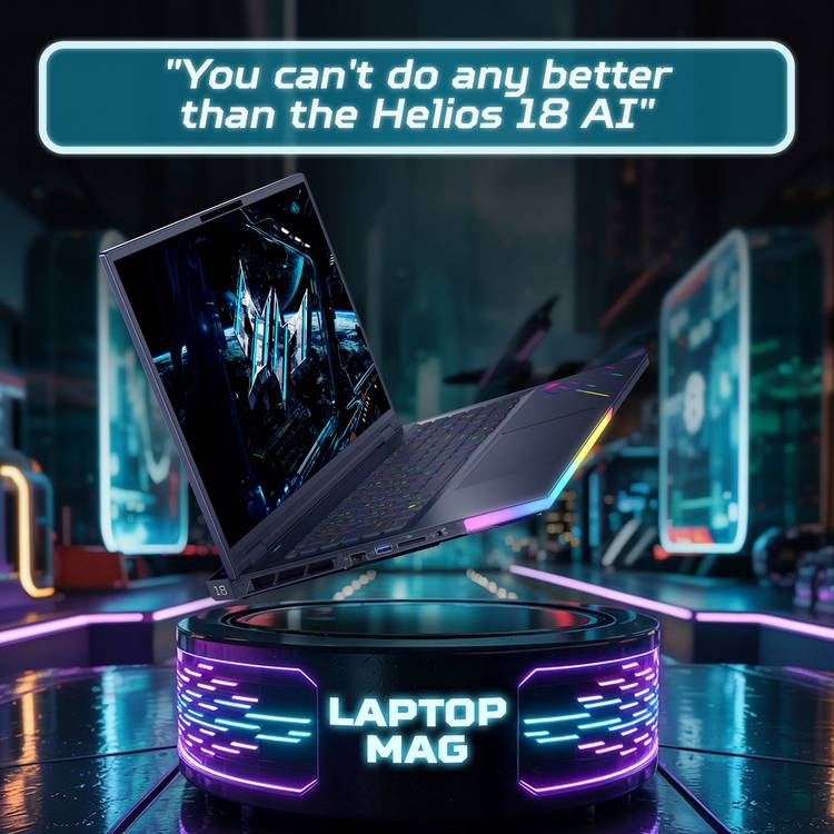 Acer Predator Helios 18 gaming laptop with RTX 5080 - British product