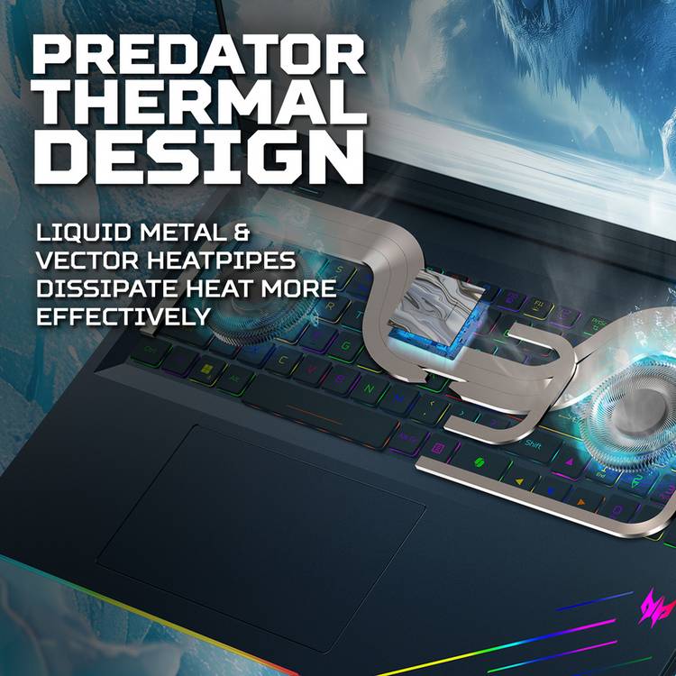 Acer Predator Helios 18 gaming laptop with RTX 5080 - British product