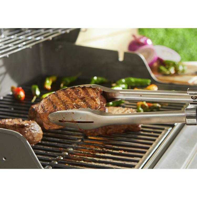 Weber premium tool set spatula and tongs, imported from the UK