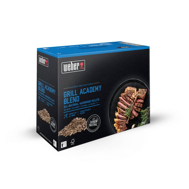 Weber Academy Blend hardwood pellets 8.8kg - British product