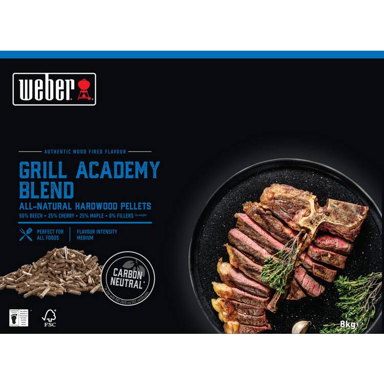 Weber Academy Blend hardwood pellets 8.8kg - British product