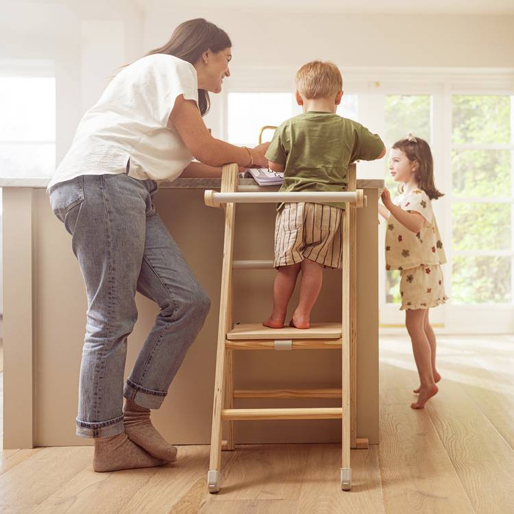 TP Active Tots wooden folding helper tower, imported from the UK