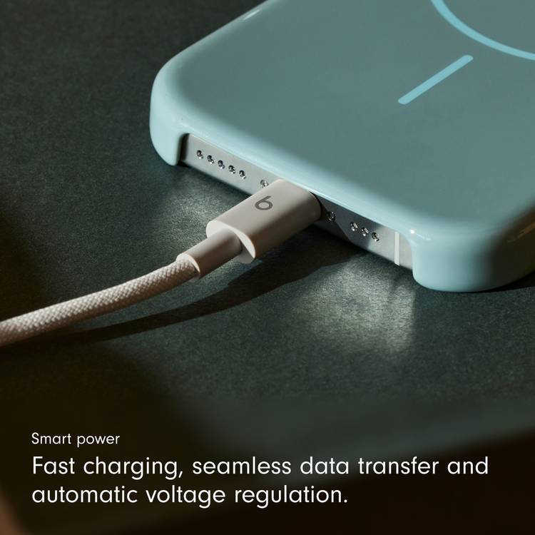 Beats woven charging cable 1.5m Surge Stone, UK version