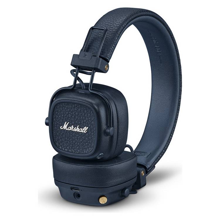 Marshall Major V on-ear wireless headphones Midnight Blue (British brand)