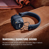 Marshall Major V on-ear wireless headphones Midnight Blue (British brand)