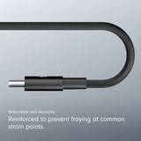 Beats 1.5m woven USB-C to USB-C cable in Bolt Black, UK version