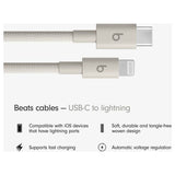 Beats woven USB-C to Lightning cable 1.5m Surge Stone British brand