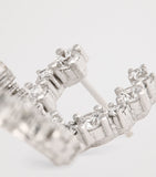 Suzanne Kalan mini spiral diamond hoop earrings, UK version