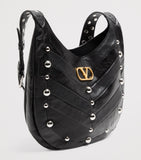 Valentino Garavani small leather Hoboho shoulder bag, imported from the UK
