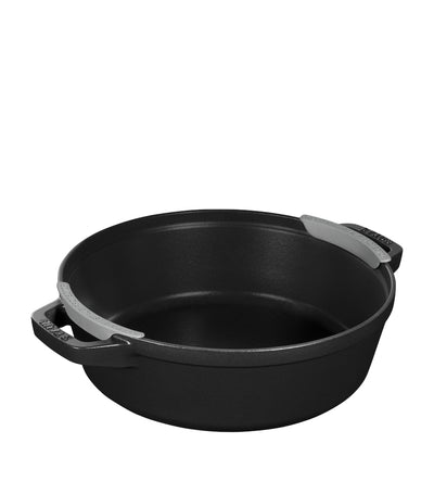 Harrods 3-teiliges rundes, stapelbares Gusseisen-Cocotte-Set mit 1,9L, 2,9L und 4L Fassungsvermögen- Online kaufen bei McGrocer