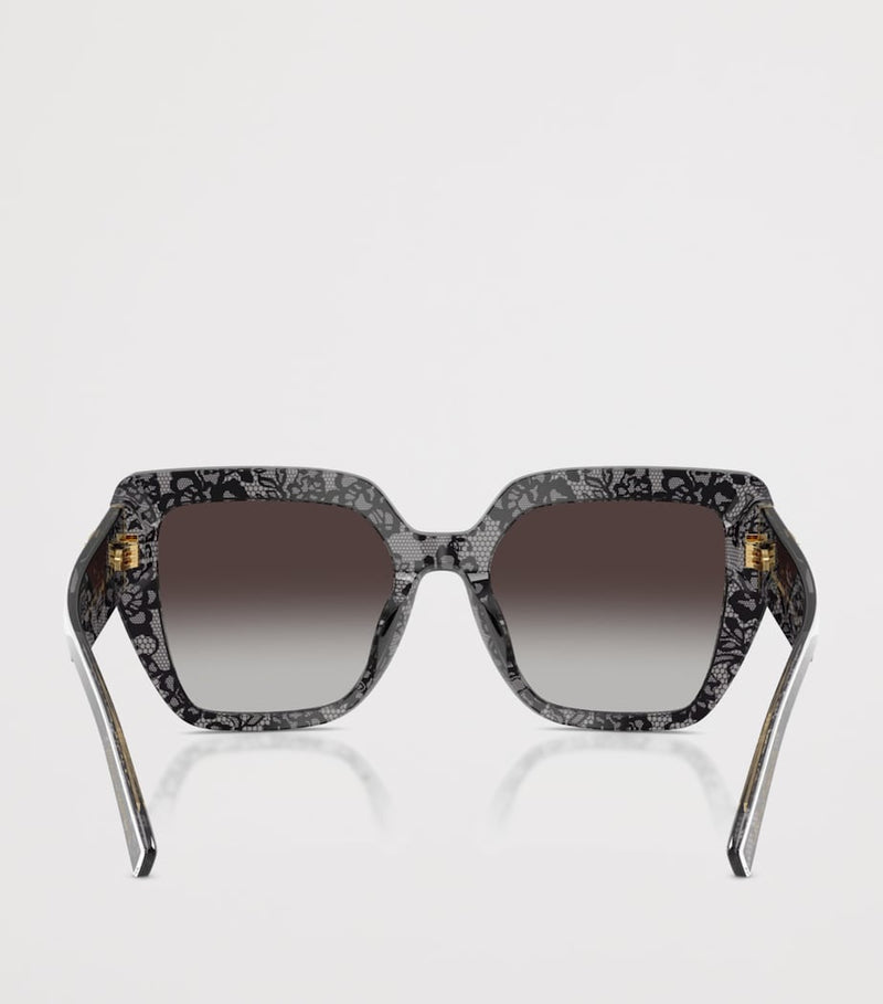 Dolce&Gabbana lace print square sunglasses, UK version