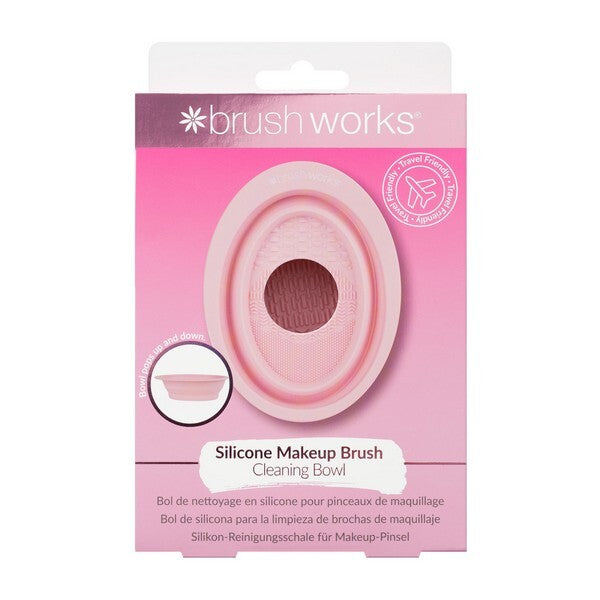 Brushworks silicone makeup brush cleaning bowl, imported from the UK